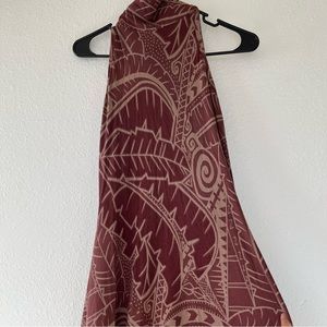 Missing Polynesia high neck dress